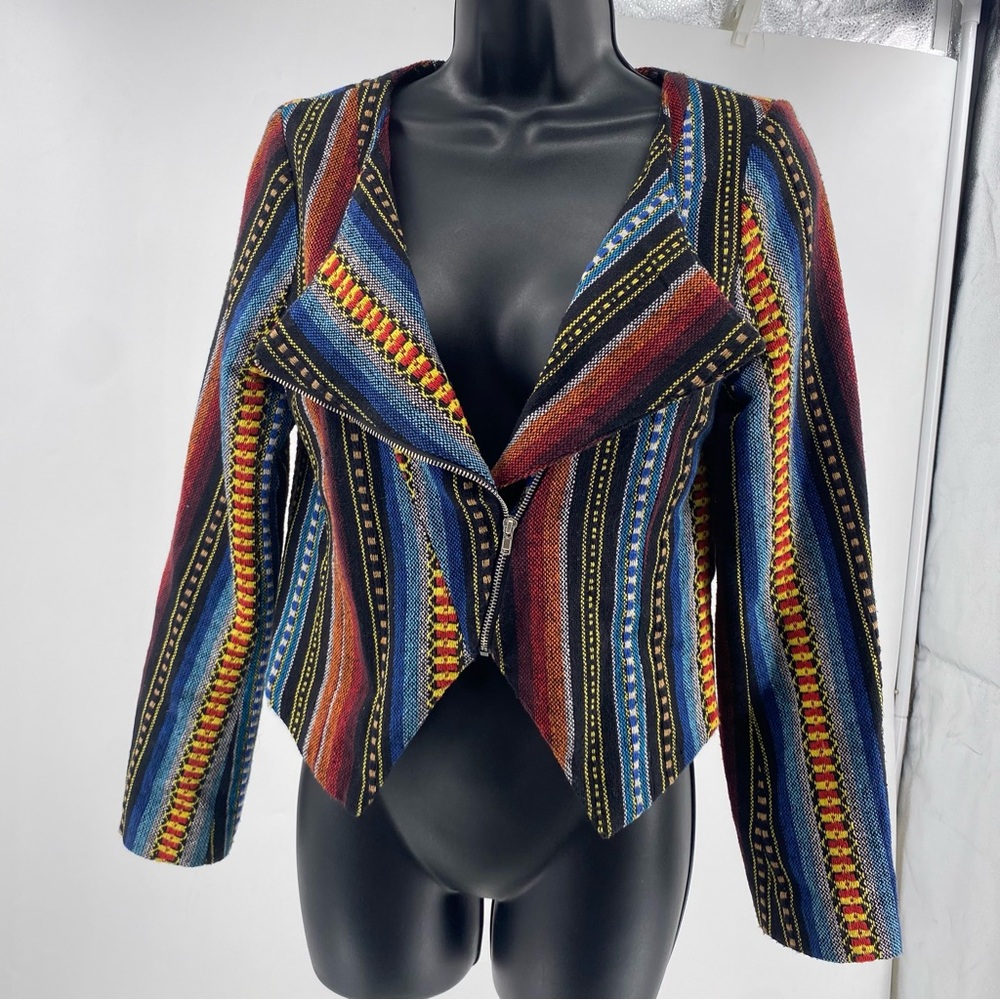 Striped Jacket Sabine Moto Beatriz Misses size XS
